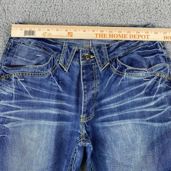 The Lab Of Denim USA Men’s Jeans Straight Waist 33” Medium Wash Butterfly Button - Picture 5 of 14